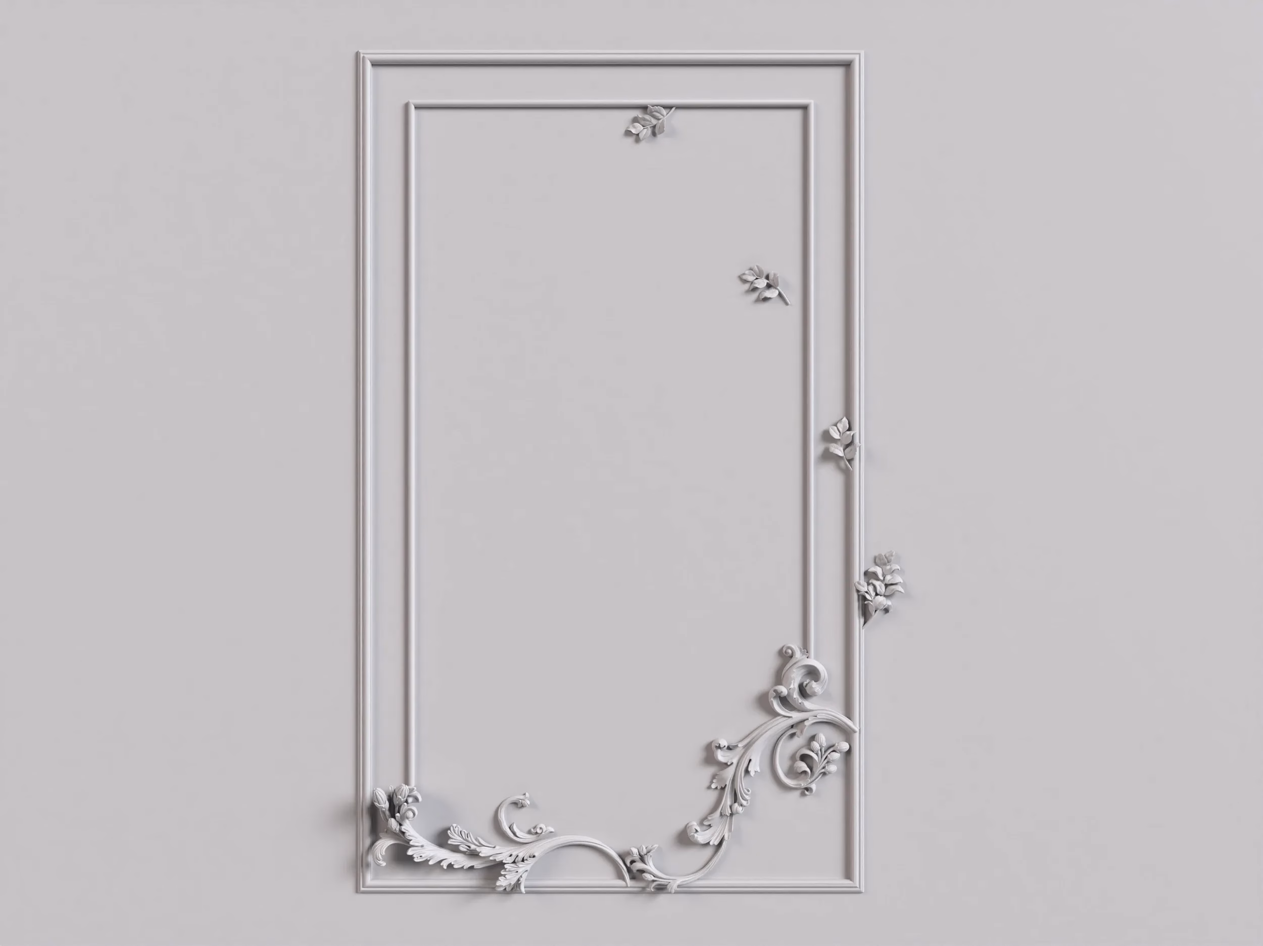組花｜環形燈盤｜主牆｜立牆｜模板｜飾花｜產品模組範例｜OK-0034